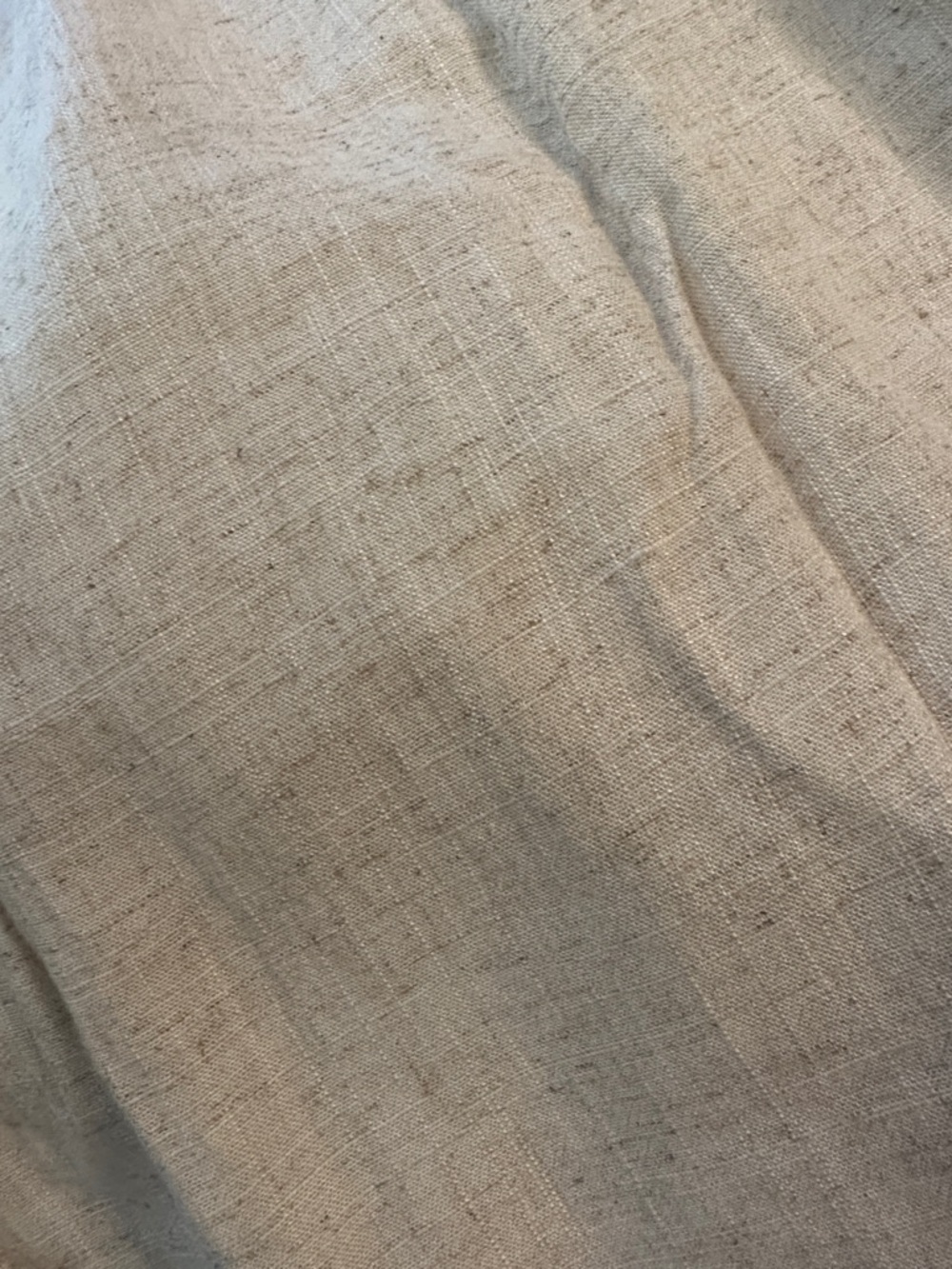 Women's Wide-Leg Cotton Linen Blend Pants - Cream - Picture 5 of 6